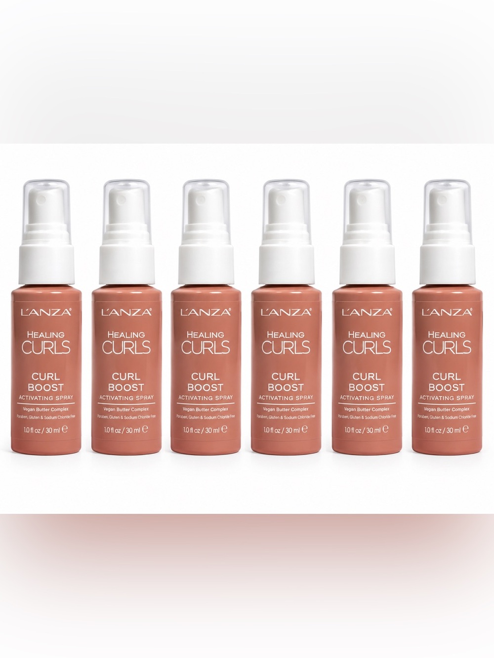 L’ANZA Healing Curls Curl Boost Activating Spray 1 fl oz Lot of 6 Travel Size